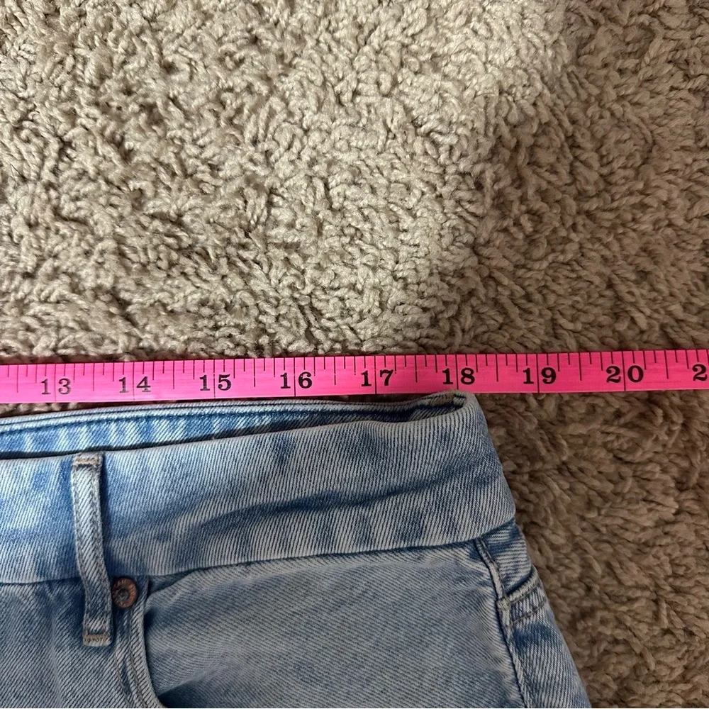 American Eagle Denim Skirt Womens 16 Low Rise Maxi Front Split Light Wash - Picture 9 of 9